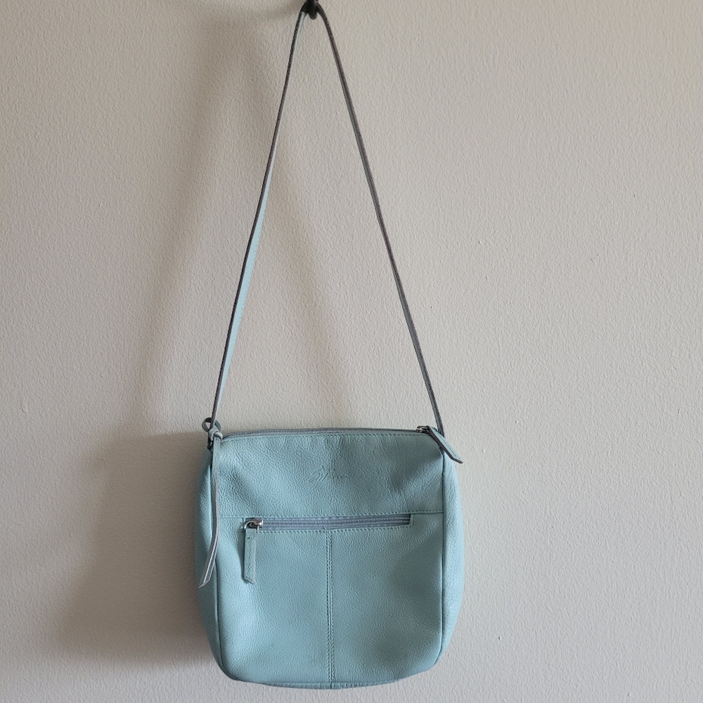 Stone Mountain Genuine Leather Vintage Mint Crossbody Women's Bag